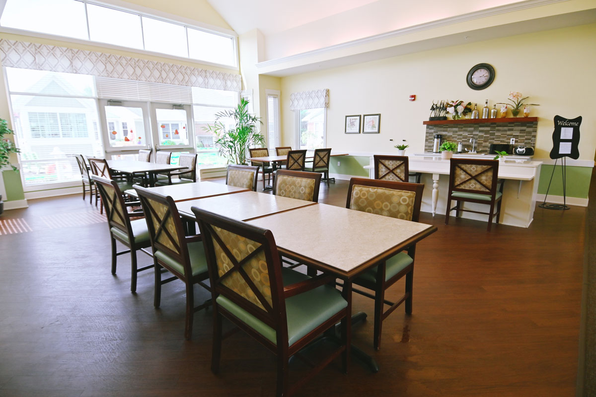dining area and cafe